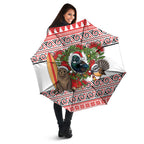 New Zealand Animal Christmas Umbrella Maori Inspired Kowhaiwhai Patterns