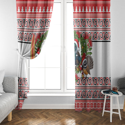 New Zealand Animal Christmas Window Curtain Maori Inspired Kowhaiwhai Patterns