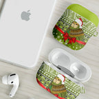 New Zealand Kakapo Christmas AirPods Case Maori Inspired Knitted Patterns