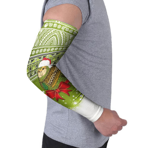 New Zealand Kakapo Christmas Arm Sleeves Maori Inspired Knitted Patterns