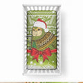 New Zealand Kakapo Christmas Baby Bed Cover Maori Inspired Knitted Patterns