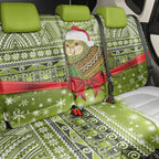 New Zealand Kakapo Christmas Back Car Seat Cover Maori Inspired Knitted Patterns