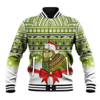 New Zealand Kakapo Christmas Baseball Jacket Maori Inspired Knitted Patterns