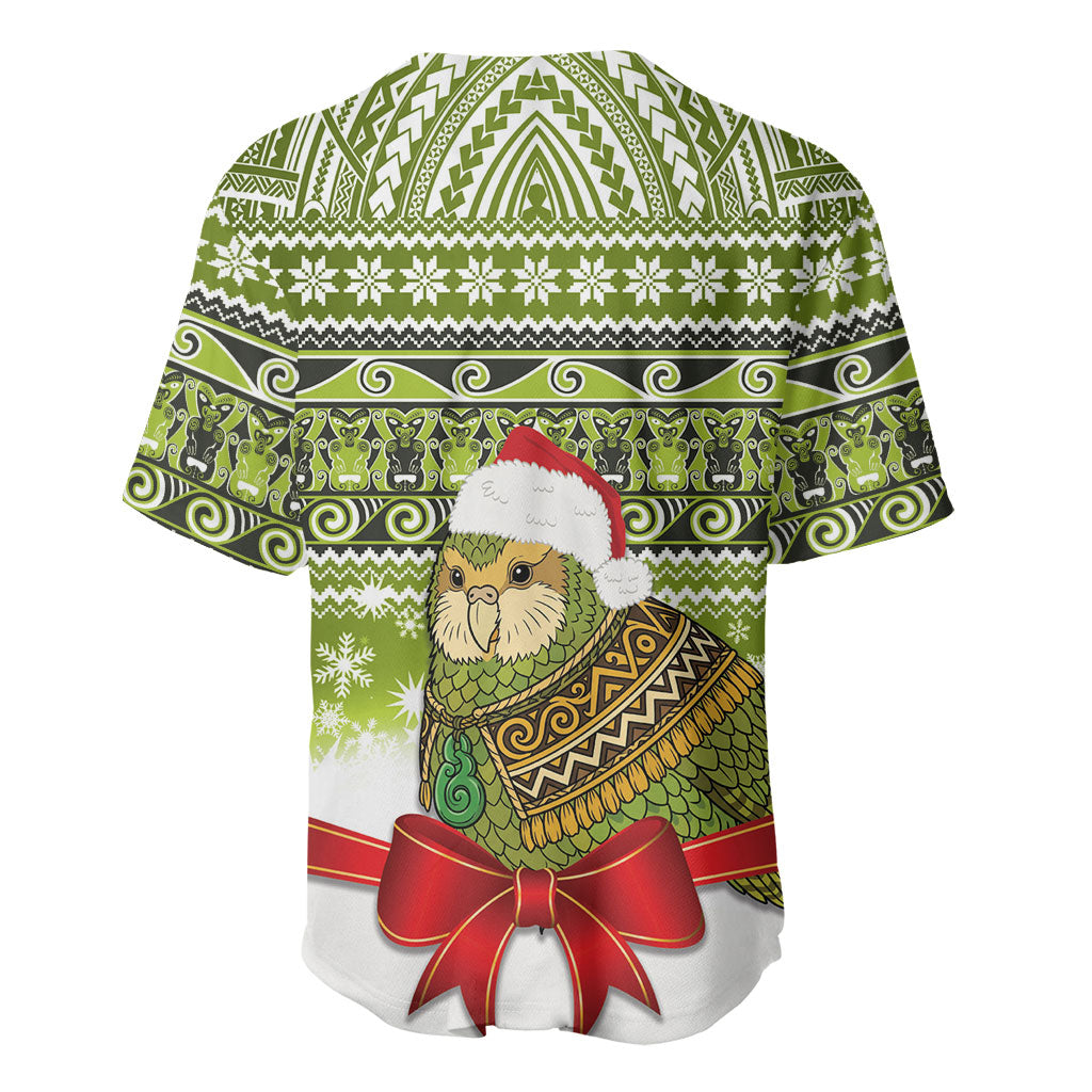 New Zealand Kakapo Christmas Baseball Jersey Maori Inspired Knitted Patterns