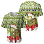 New Zealand Kakapo Christmas Baseball Jersey Maori Inspired Knitted Patterns