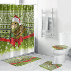 New Zealand Kakapo Christmas Bathroom Set Maori Inspired Knitted Patterns