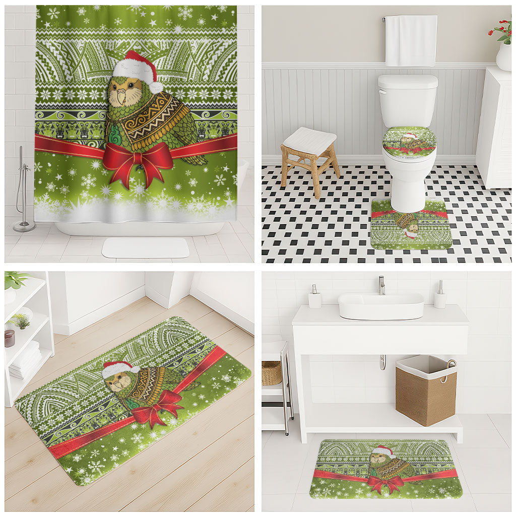 New Zealand Kakapo Christmas Bathroom Set Maori Inspired Knitted Patterns
