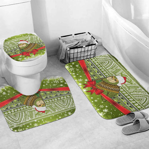 New Zealand Kakapo Christmas Bathroom Set Maori Inspired Knitted Patterns