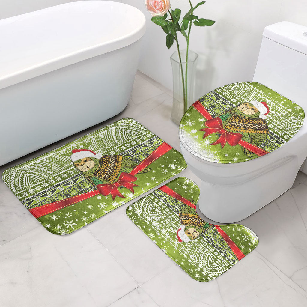 New Zealand Kakapo Christmas Bathroom Set Maori Inspired Knitted Patterns
