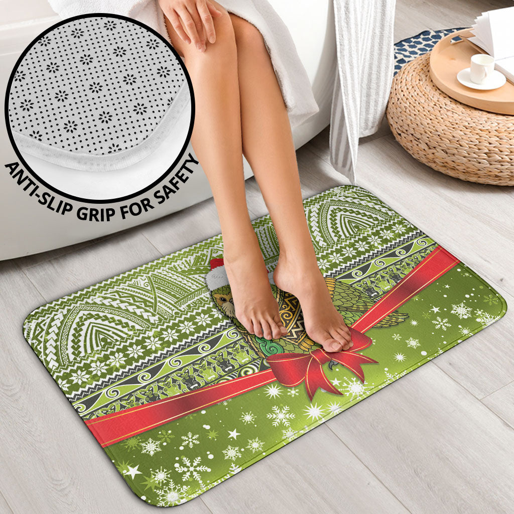 New Zealand Kakapo Christmas Bathroom Set Maori Inspired Knitted Patterns