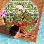 New Zealand Kakapo Christmas Beach Blanket Maori Inspired Knitted Patterns