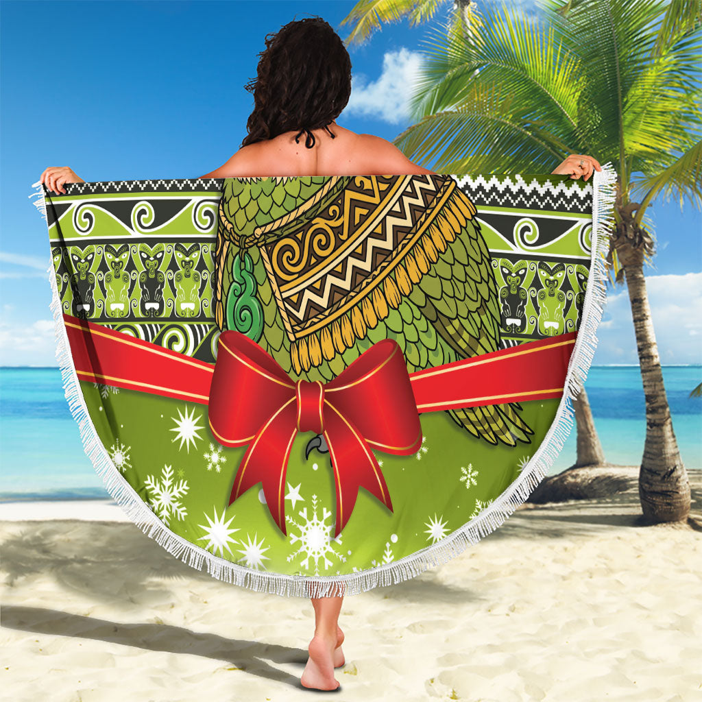 New Zealand Kakapo Christmas Beach Blanket Maori Inspired Knitted Patterns