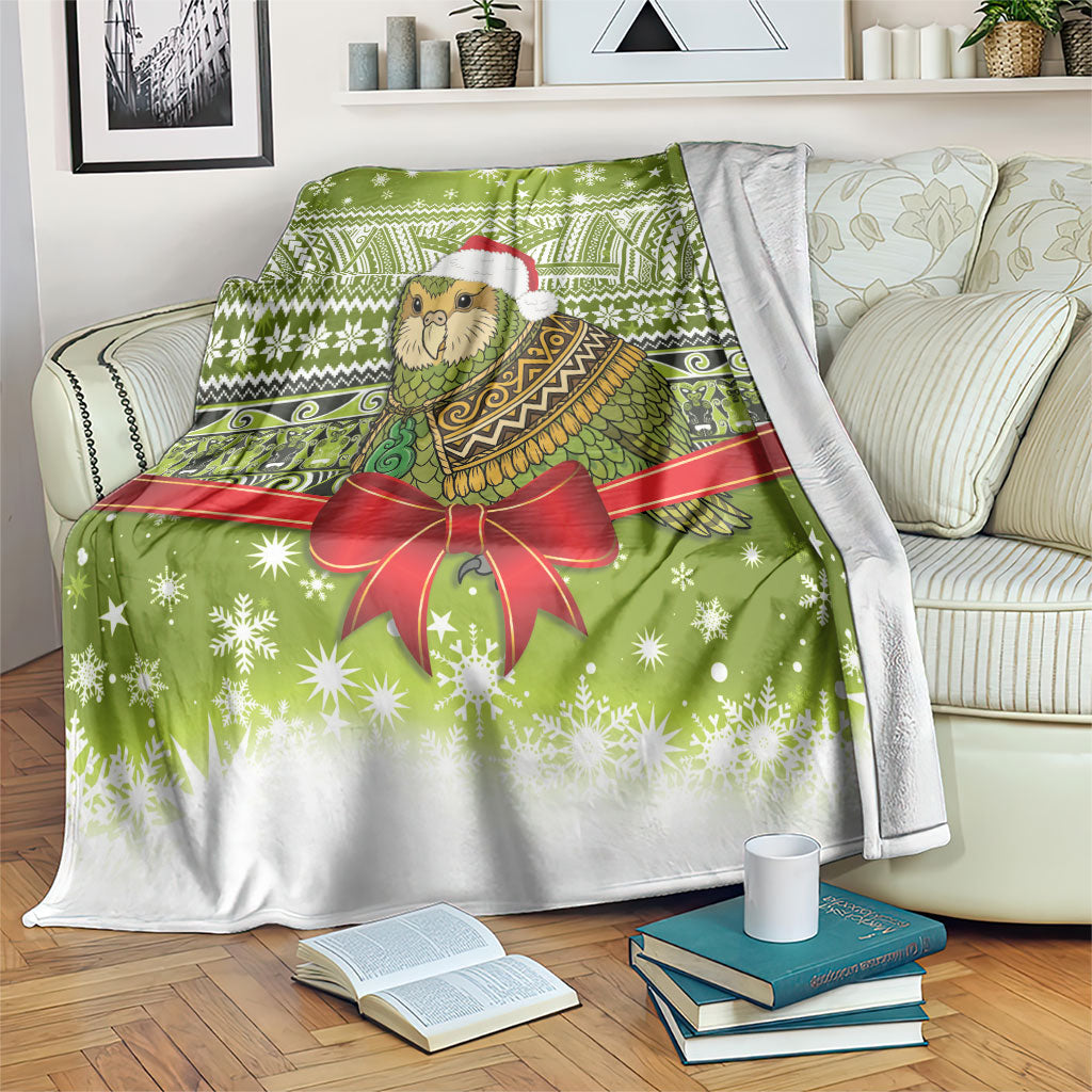 New Zealand Kakapo Christmas Blanket Maori Inspired Knitted Patterns