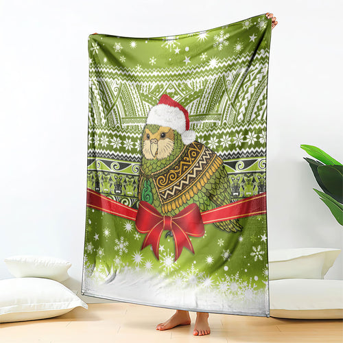 New Zealand Kakapo Christmas Blanket Maori Inspired Knitted Patterns