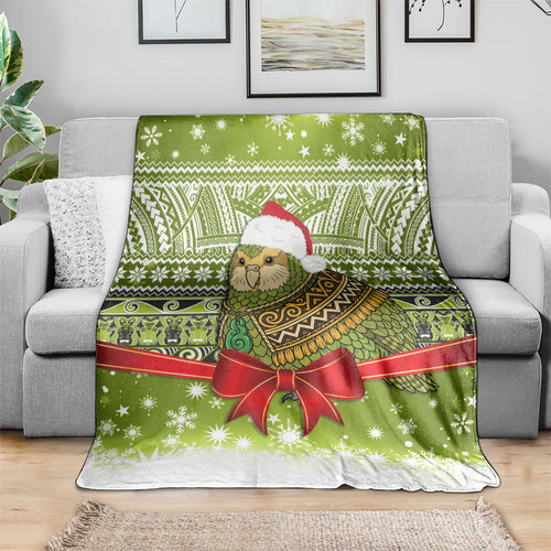 New Zealand Kakapo Christmas Blanket Maori Inspired Knitted Patterns