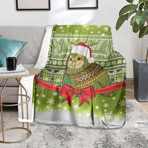 New Zealand Kakapo Christmas Blanket Maori Inspired Knitted Patterns