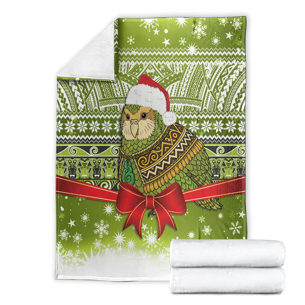 New Zealand Kakapo Christmas Blanket Maori Inspired Knitted Patterns