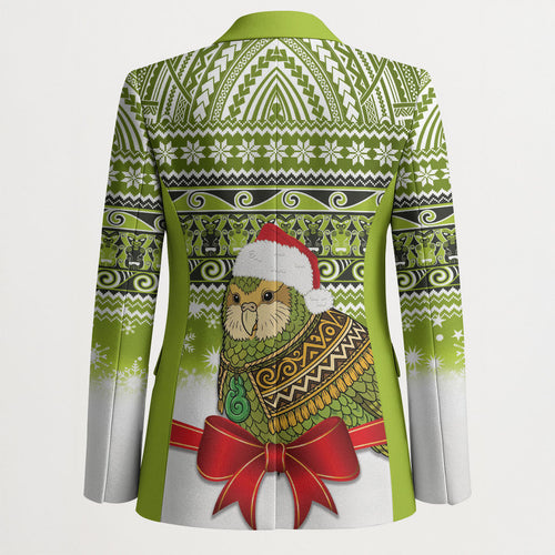 New Zealand Kakapo Christmas Blazer Maori Inspired Knitted Patterns