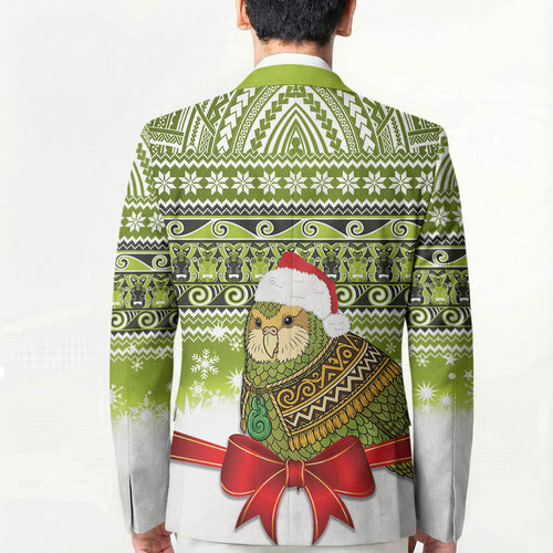 New Zealand Kakapo Christmas Blazer Maori Inspired Knitted Patterns