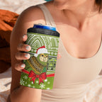New Zealand Kakapo Christmas 4 in 1 Can Cooler Tumbler Maori Inspired Knitted Patterns