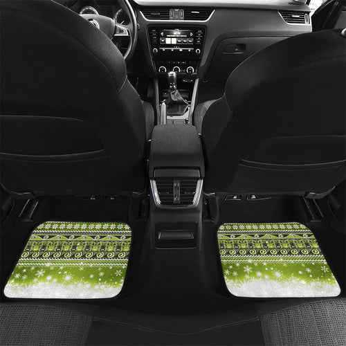 New Zealand Kakapo Christmas Car Mats Maori Inspired Knitted Patterns