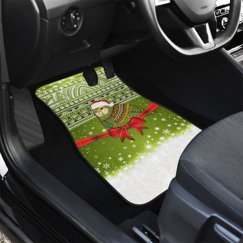 New Zealand Kakapo Christmas Car Mats Maori Inspired Knitted Patterns