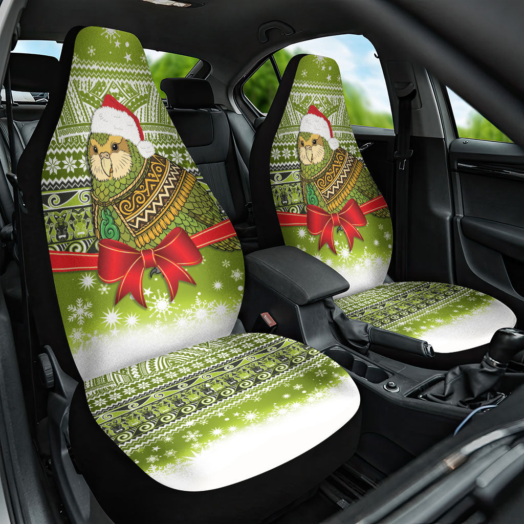 New Zealand Kakapo Christmas Car Seat Cover Maori Inspired Knitted Patterns
