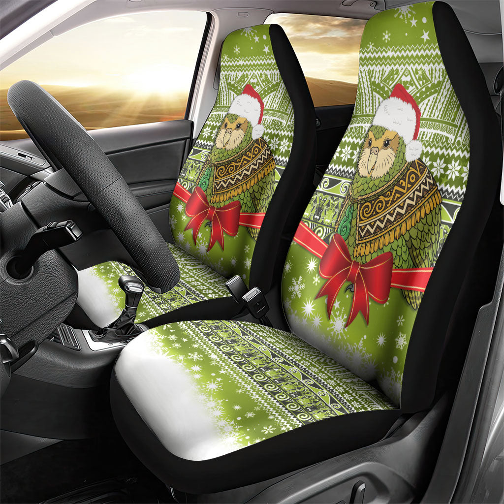 New Zealand Kakapo Christmas Car Seat Cover Maori Inspired Knitted Patterns
