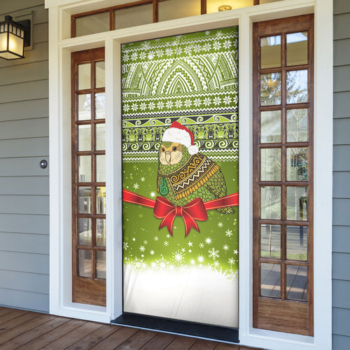 New Zealand Kakapo Christmas Door Cover Maori Inspired Knitted Patterns