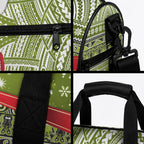 New Zealand Kakapo Christmas Duffle Bag Maori Inspired Knitted Patterns