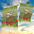 New Zealand Kakapo Christmas Garden Flag Maori Inspired Knitted Patterns