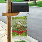 New Zealand Kakapo Christmas Garden Flag Maori Inspired Knitted Patterns