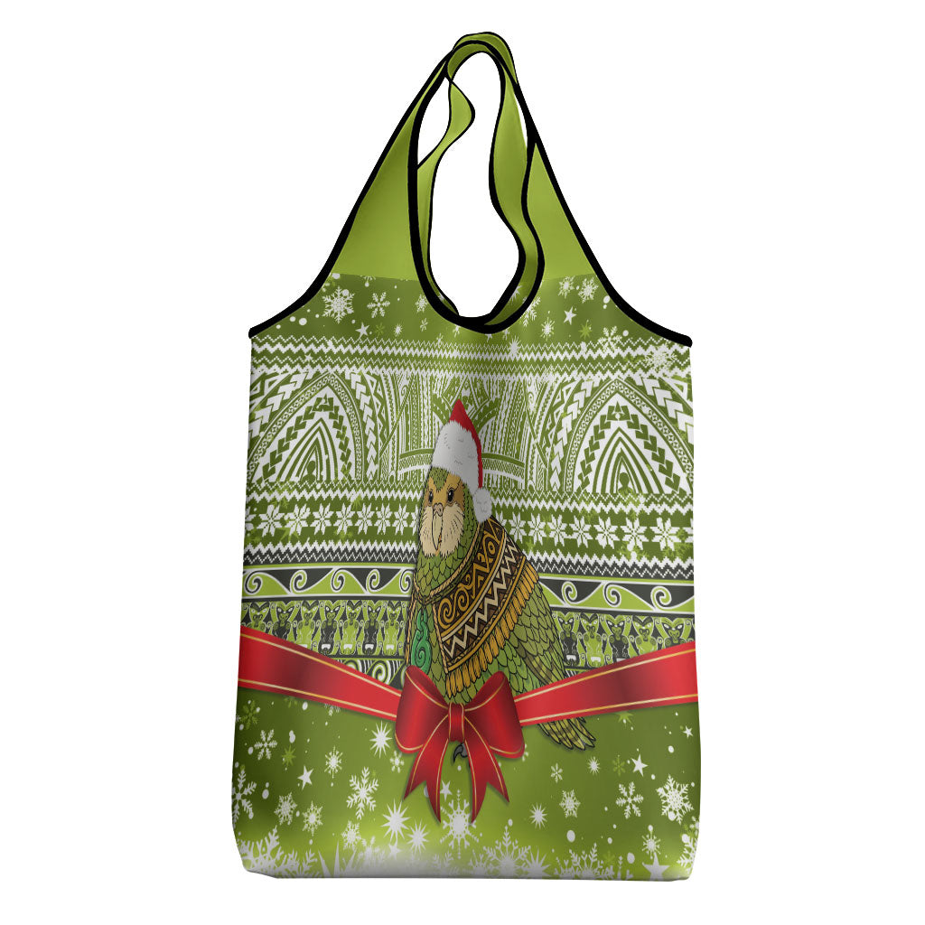 New Zealand Kakapo Christmas Grocery Bag Maori Inspired Knitted Patterns