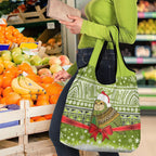 New Zealand Kakapo Christmas Grocery Bag Maori Inspired Knitted Patterns