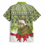New Zealand Kakapo Christmas Hawaiian Shirt Maori Inspired Knitted Patterns