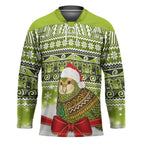 New Zealand Kakapo Christmas Hockey Jersey Maori Inspired Knitted Patterns