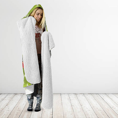New Zealand Kakapo Christmas Hooded Blanket Maori Inspired Knitted Patterns
