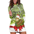 New Zealand Kakapo Christmas Hoodie Dress Maori Inspired Knitted Patterns