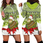 New Zealand Kakapo Christmas Hoodie Dress Maori Inspired Knitted Patterns