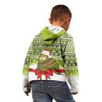 New Zealand Kakapo Christmas Kid Hoodie Maori Inspired Knitted Patterns