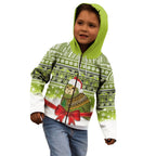New Zealand Kakapo Christmas Kid Hoodie Maori Inspired Knitted Patterns