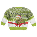 New Zealand Kakapo Christmas Kid Ugly Christmas Sweater Maori Inspired Knitted Patterns