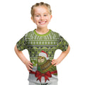 New Zealand Kakapo Christmas Kid T Shirt Maori Inspired Knitted Patterns