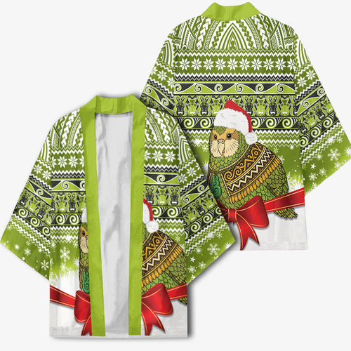 New Zealand Kakapo Christmas Kimono Maori Inspired Knitted Patterns