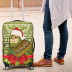 New Zealand Kakapo Christmas Luggage Cover Maori Inspired Knitted Patterns