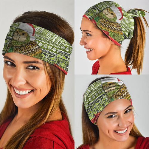 New Zealand Kakapo Christmas Neck Gaiter Maori Inspired Knitted Patterns