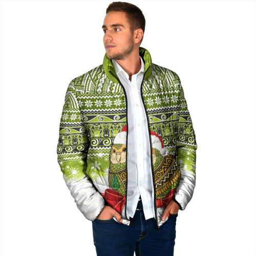 New Zealand Kakapo Christmas Padded Jacket Maori Inspired Knitted Patterns