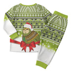 New Zealand Kakapo Christmas Pajama Set Maori Inspired Knitted Patterns