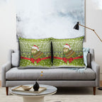 New Zealand Kakapo Christmas Pillow Cover Maori Inspired Knitted Patterns