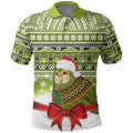 New Zealand Kakapo Christmas Polo Shirt Maori Inspired Knitted Patterns